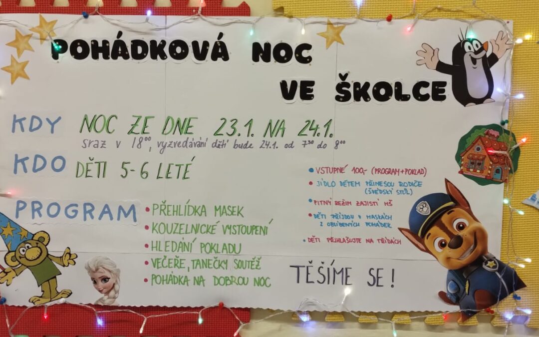 Pohádková noc ve školce