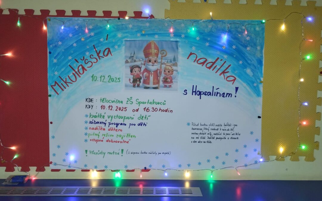 Mikulášská nadílka s Hopsalínem