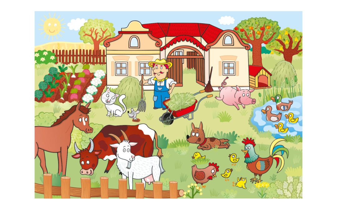 Práce v centrech: Putování za zvířátky na statek